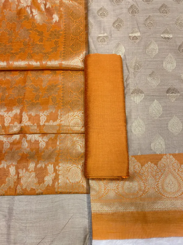 Beige_Cotton_Silk_Banarasi_3_pcs_Suit_Set__with_Contrast_Mustard_Dupatta_525IM_CS41