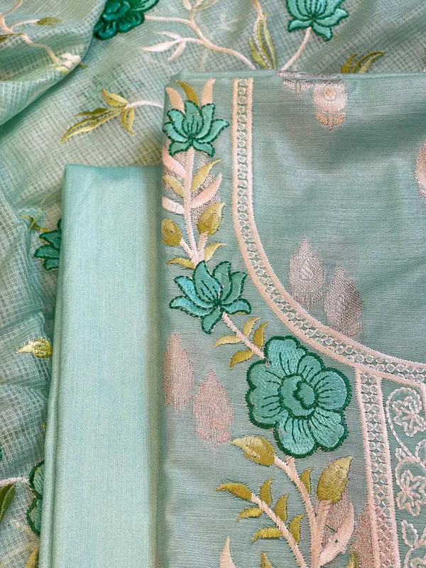 Seagreen_Dyable_Cotton_Silk_Embroidered_Neck_Floral_Booti_Banarasi_Suit_135IM_DCS5