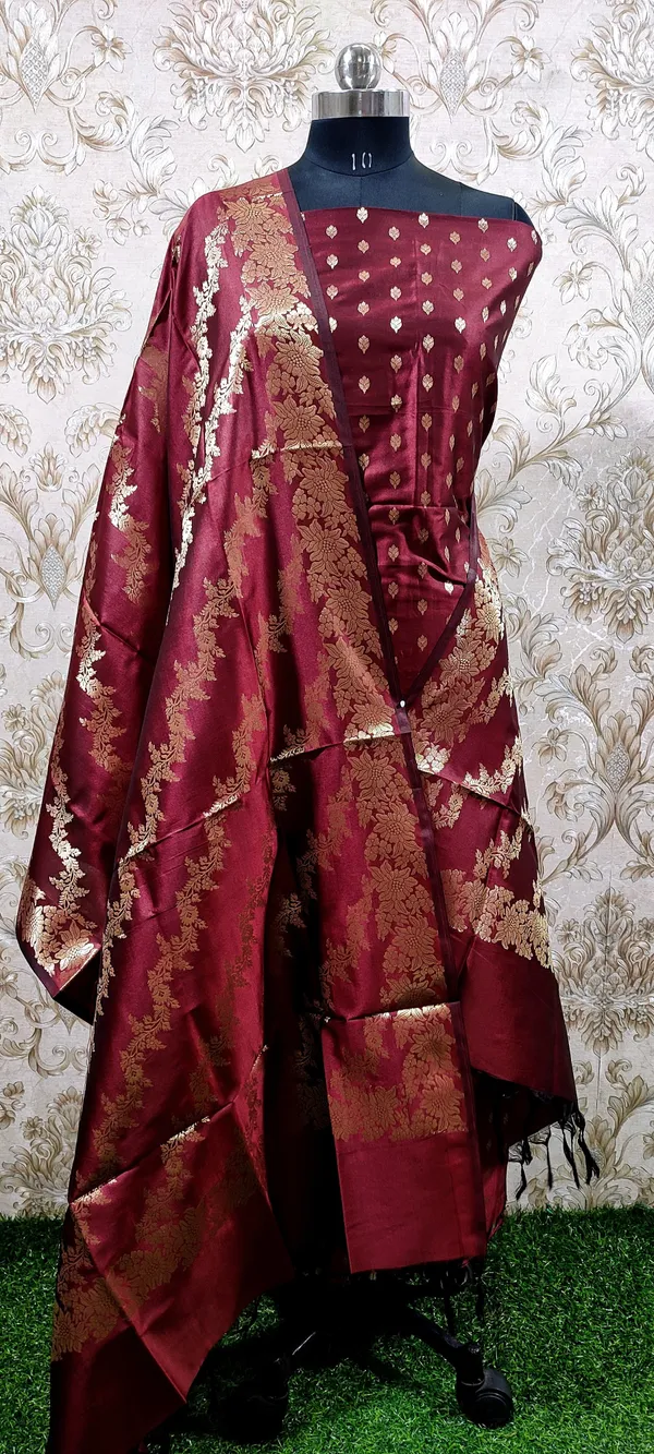 Burgundy_Katan_Silk_Floral_Zari_Booti_with_Aada_Stripe_Dupatta_Banarasi_Suit_700SKL_KS51
