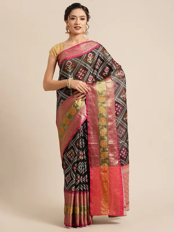 Black_Art_Silk_Banarasi_Sarees_For_Women_GEASF_27