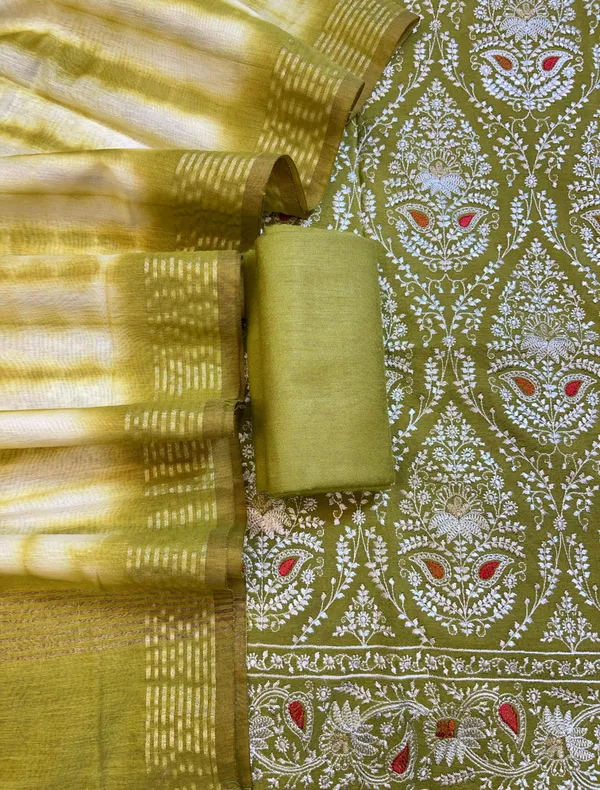 Green_Pure_Mercerised_Cotton_Embroidery_Banarasi_3_pcs_Suit_Set_1200SKL_CE2