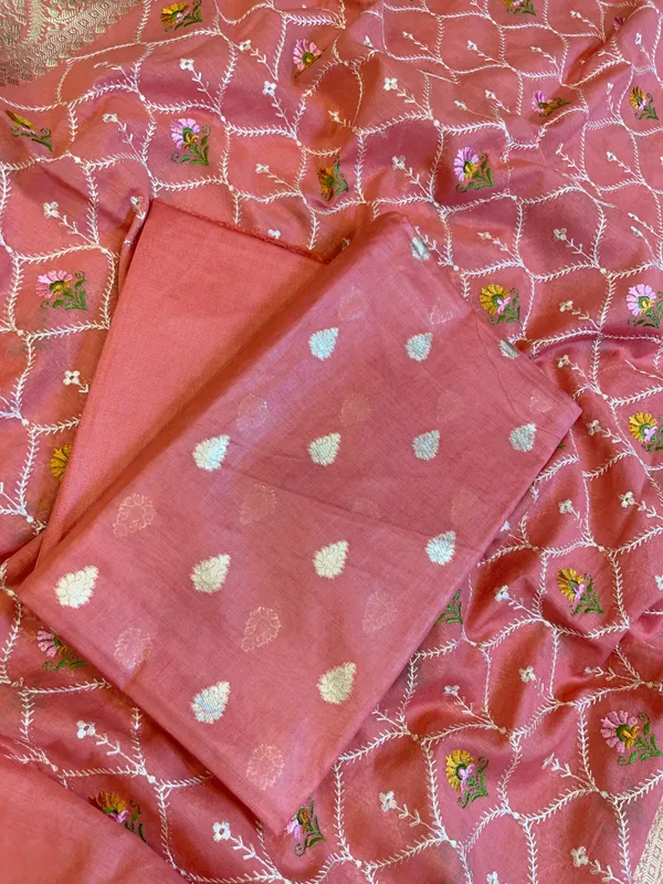 Peach_Pure_Mercerise_Cotton_Banarasi_Suit_with_Floral_Resham_Embroidery_Dupatta_130IM_PCM1