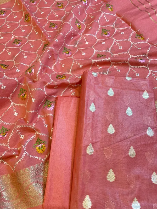 Peach_Pure_Mercerise_Cotton_Banarasi_Suit_with_Floral_Resham_Embroidery_Dupatta_130IM_PCM1