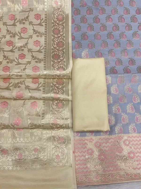 Grey_Cotton_Silk_Panarasi_3_pcs_Suit_Set__with_Contrast_Pista_Green_Dupatta_780ASD_CS15