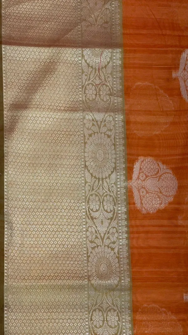 Orange_Matka_Silk/Silk_Blend_Banarasi_Sarees_For_Women_GEMTKSLK_3