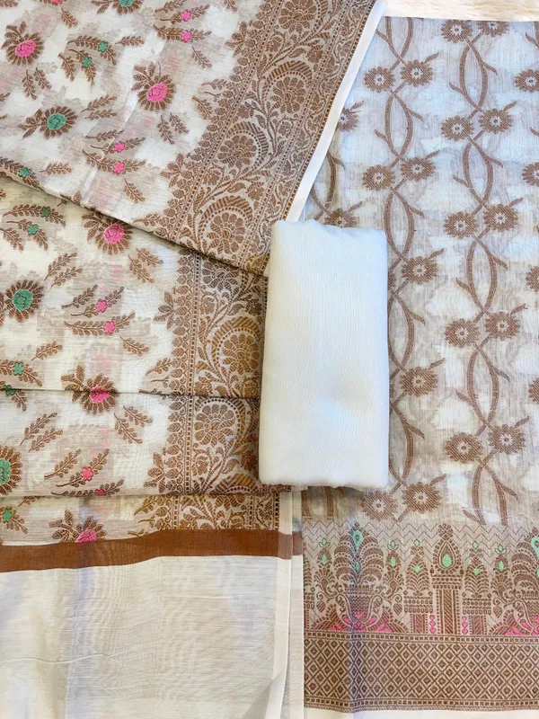 Cream_Cotton_Resham_Zari_Floral_Jaal_Banarasi_Suit_625SHL_CT2