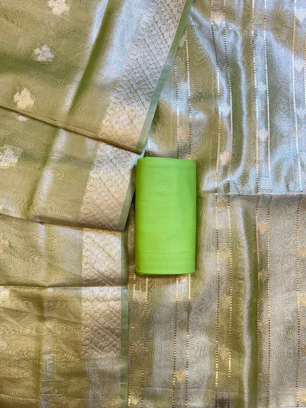 Green_Tissue_Silk_Zari_Stripe_Banarasi_3_pcs_Suit_Set_1100SKL_TSU5