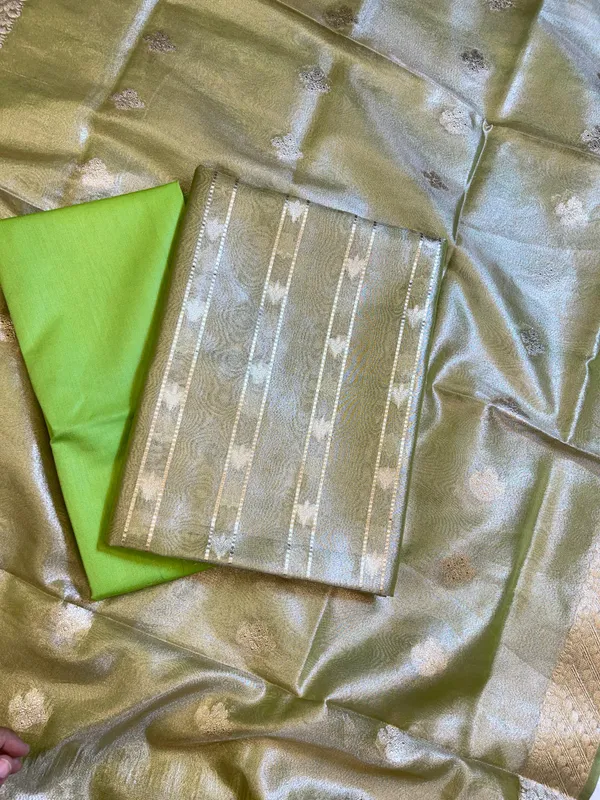 Green_Tissue_Silk_Zari_Stripe_Banarasi_3_pcs_Suit_Set_1100SKL_TSU5