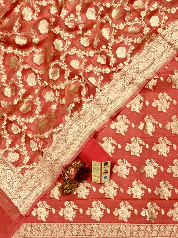 Peach_Georgette_Silk_Floral_Banarasi_Suit_Set_1200SKL_GS5
