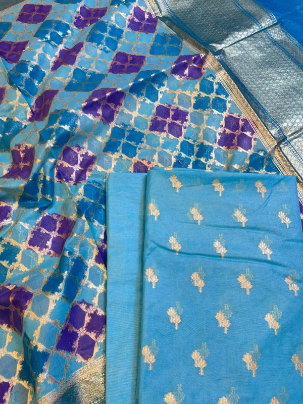 Sky_Blue_Pure_Cotton_Lorex_weave_Dual_Zari_Booti_Banarasi_Suit_1300IM_PCL11