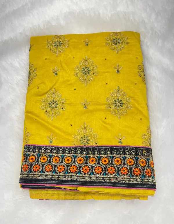 Yellow_Cotton_Blend_Zari_Embroidery_Banarasi_Saree_600KS_16