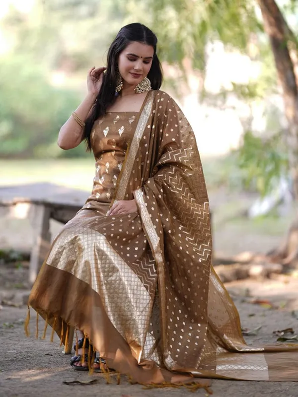 Light_Brown_Pure_Mercerise_Silk_Floral_Zari_Booti_with_Lorex_Dupatta_Banarasi_Suit_Set_1200SKL_MS21