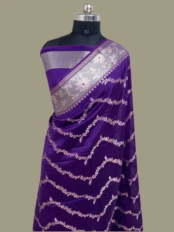 Purple_Semi_Chiniya_Silk_Meenakari_Aada_Zari_Jaal_Zari_Border_Banarasi_Saree_115AM_SC2