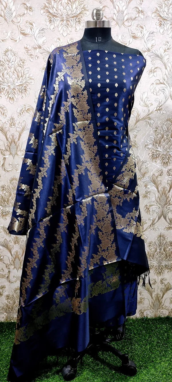 Navy_Blue_Katan_Silk_Floral_Zari_Booti_with_Aada_Stripe_Dupatta_Banarasi_Suit_700SKL_KS53
