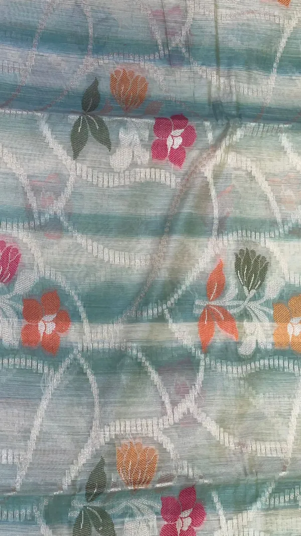 Green_Matka_Silk/Silk_Blend_Banarasi_Sarees_For_Women_GEMTKSLK_201