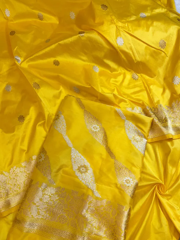 Pure_Handloom_Gold_Katan_Silk_Gold_and_Silver_Zari_Aada_Stripe_Kadhwa_Banarasi_3_pcs_Suit_Set_14000PR_KS13