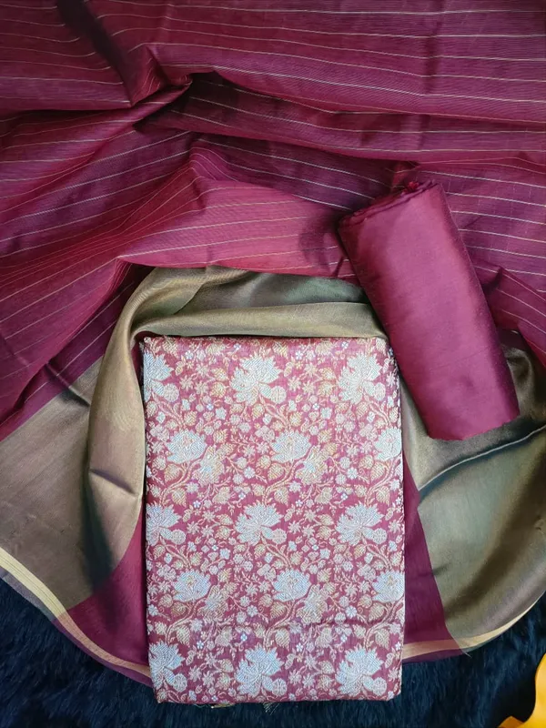 Maroon_Silk_Brocade_Resham_Zari_Banarasi_Suit_with_Cotton_Stripe_Zari_Dupatta_600SKL_MB1