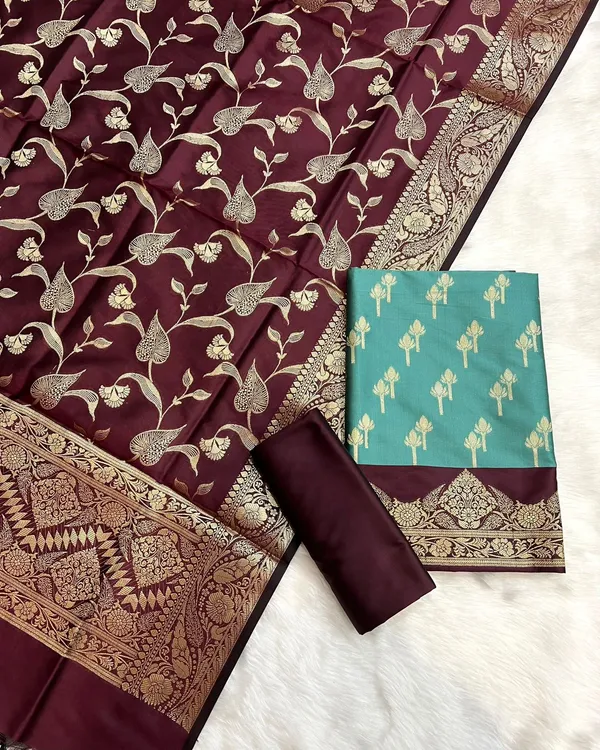 Seagreen_Katan_Silk_Floral_Zari_Booti_Contrast_Maroon_Daman_Banarasi_Suit_with_Maroon_Zari_Jaal_Dupatta_1050ASG_BS1