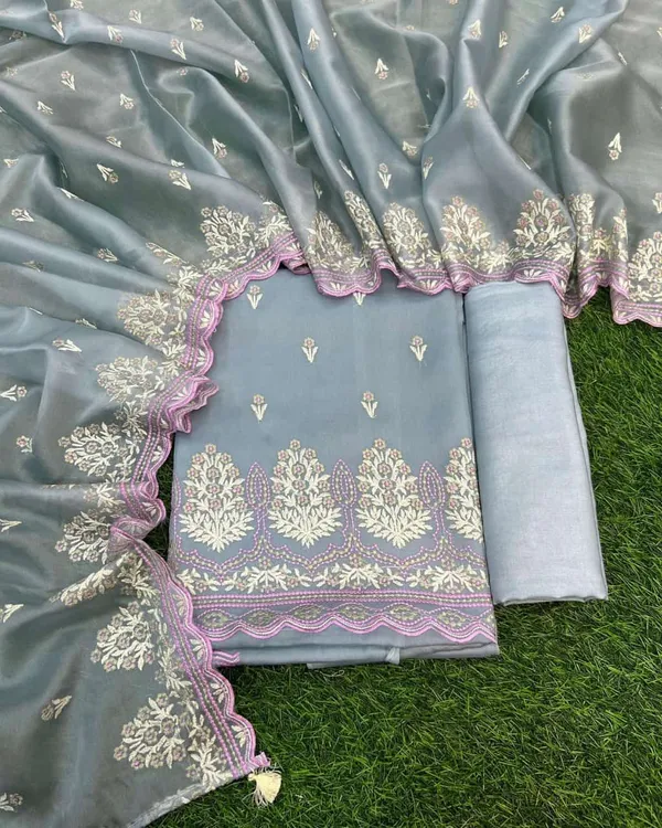 Grey_Tissue_Silk_Embroidery_Resham_Booti_Banarasi_3_Pcs_Suit_Set_Skl_Te16