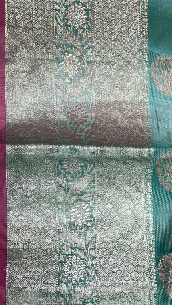 Green_Matka_Silk/Silk_Blend_Banarasi_Sarees_For_Women_GEMTKSLK_204