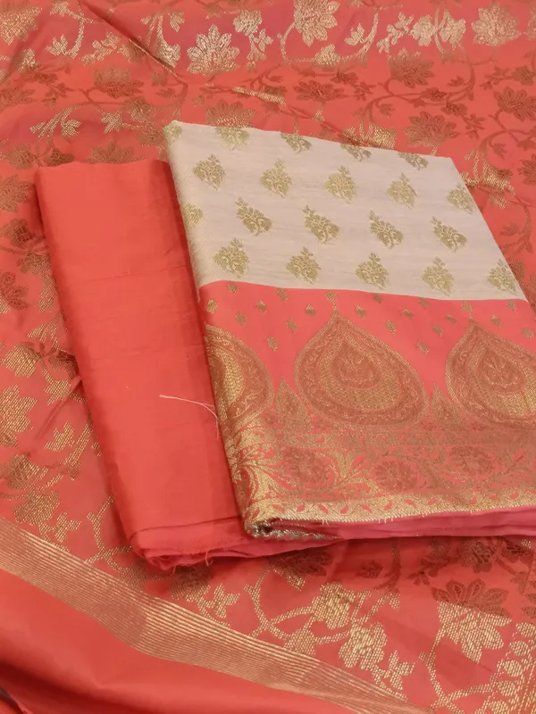Tussar_Cotton_Floral_Zari_Booti_with_Contrast_Red_Silk_Border_Banarasi_Suit_525IM_CTN5