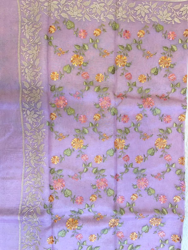 Pure_Handloom_Lavander_Kora_Organza_Floral_Resham_Mina_Jaal_Embroidered_Border_Banarasi_Saree_480AJ_ME4