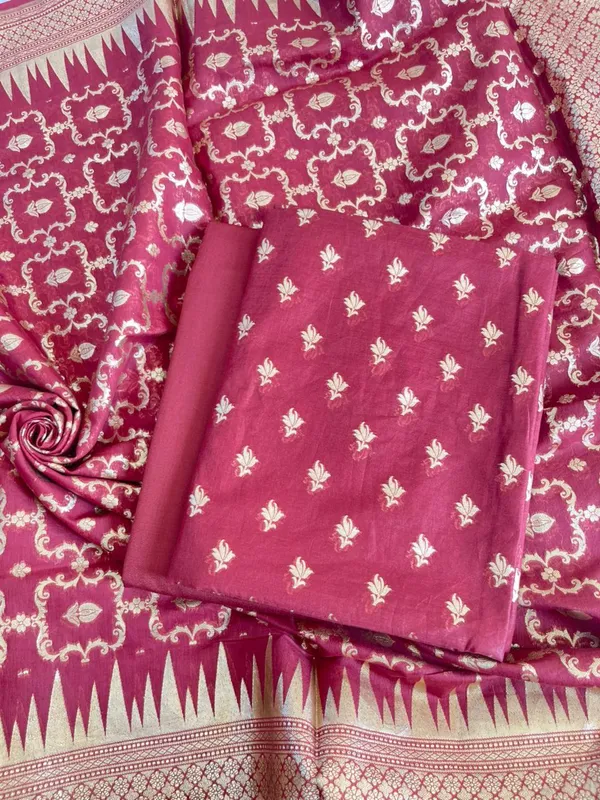 Burgundy_Pure_Mercerise_Cotton_Lorex_weave_Floral_Zari_Booti_Banarasi_Suit_with_Zari_Jaal_Dupatta_1250DAN_LX5