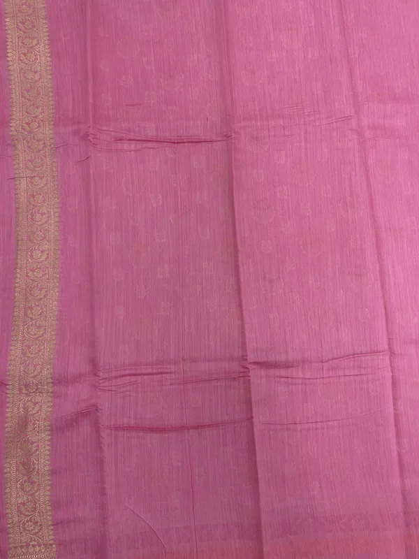 Humairah_Pure_Handloom_Baby_Pink_Munga_Silk_Floral_Gold_Zari_Mina_Booti_with_Minakari_Jaal_Pallu_Zari_Border_with_Baby_Pink_Blouse