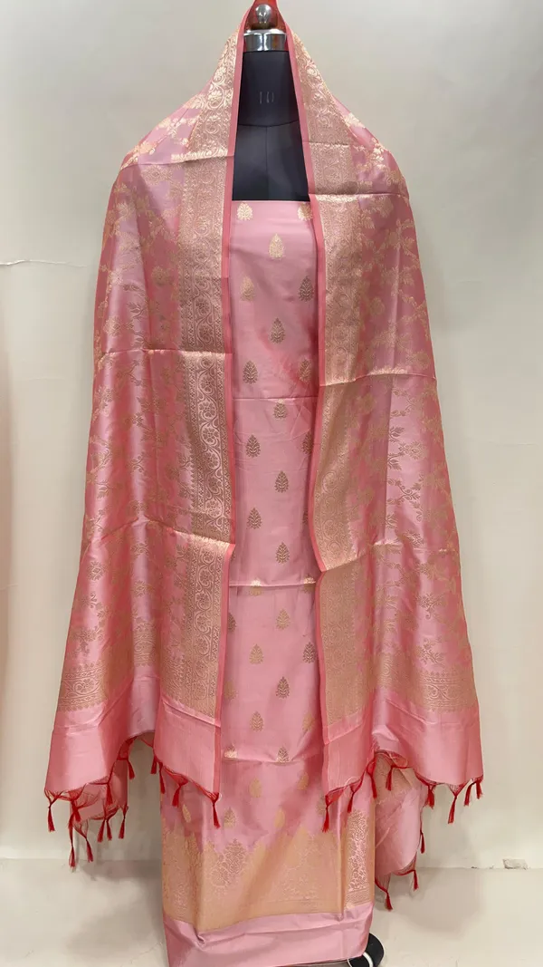 Pink_Semi_Katan_Silk_Handloom_Banarasi_3_pcs_Suit_Set_MUB_SK50