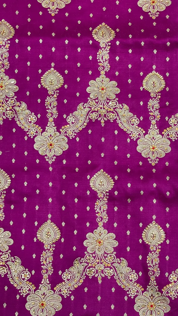 Humairah_Presents_Purple_Satin_Silk_Floral_Zari_Zig-Zag_Stripe_Low_Stone_Work_Banarasi_Saree_with_Banarasi_Pallu_and_Purple_Blouse_JA45_LW