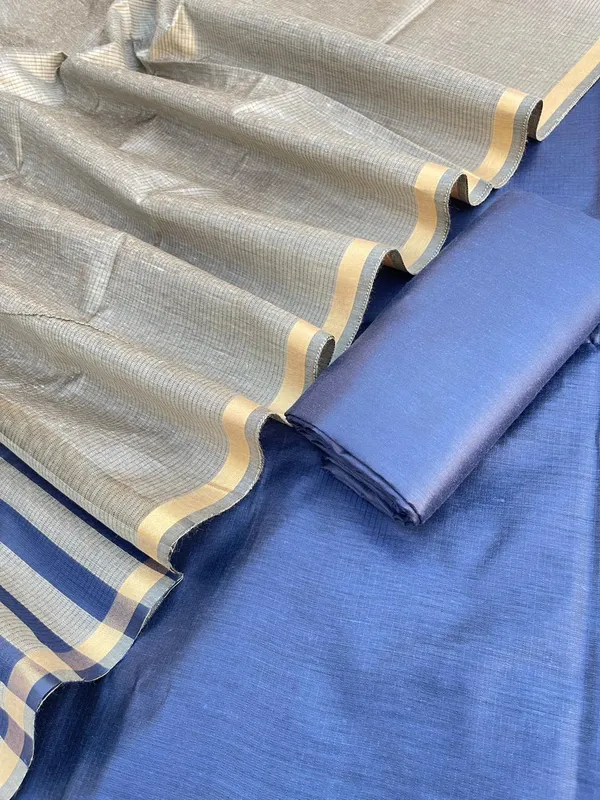 Premium_Olive_Gold_Cotton_Silk_Banarasi_Suit_with_Navy_Plain_Bottom_&_Stripe_Zari_Patti_Dupatta_600SKL_CS19