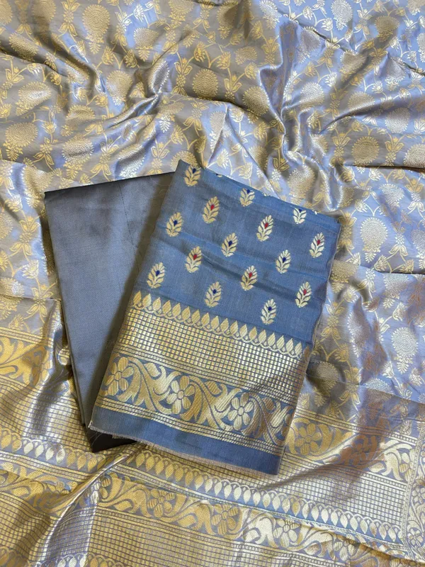 Grey_Butter_Silk_Zari_Mina_Booti_Banarasi_3_pcs_Suit_Set_600SKL_BS7