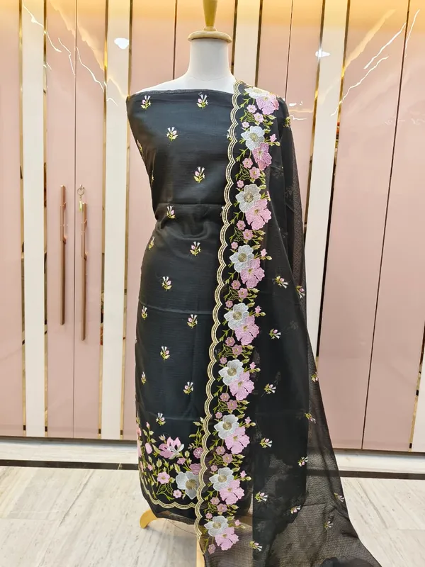 Black_Kota_Check_Multi_Resham_Embroidery_Banarasi_Suit_with_Cutwork_Dupatta12JJ_KC2