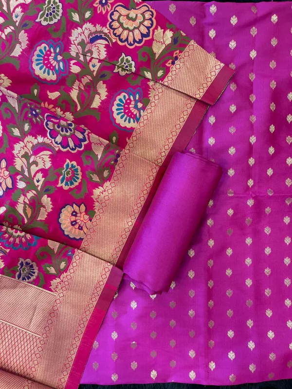 Magenta_Biba_Silk_Zari_Kimkhab_Mina_Jaal_Dupatta_Banarasi_Suit_Set_700SKL_KS26