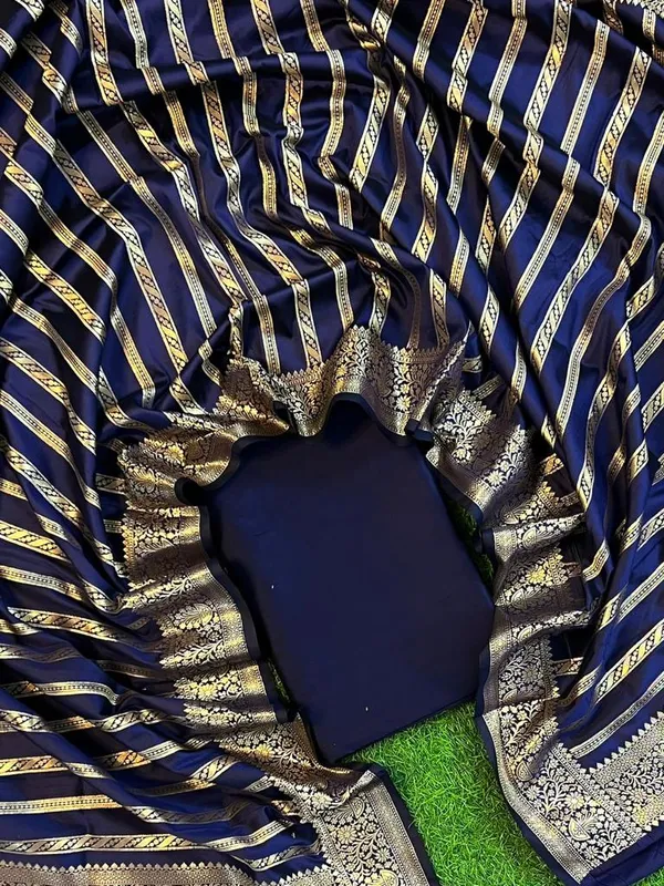 Navy_Blue_Katan_Silk_Plain_Banarasi_Suit_with_Stripe_Zari_Dupatta_625SKL_KP8