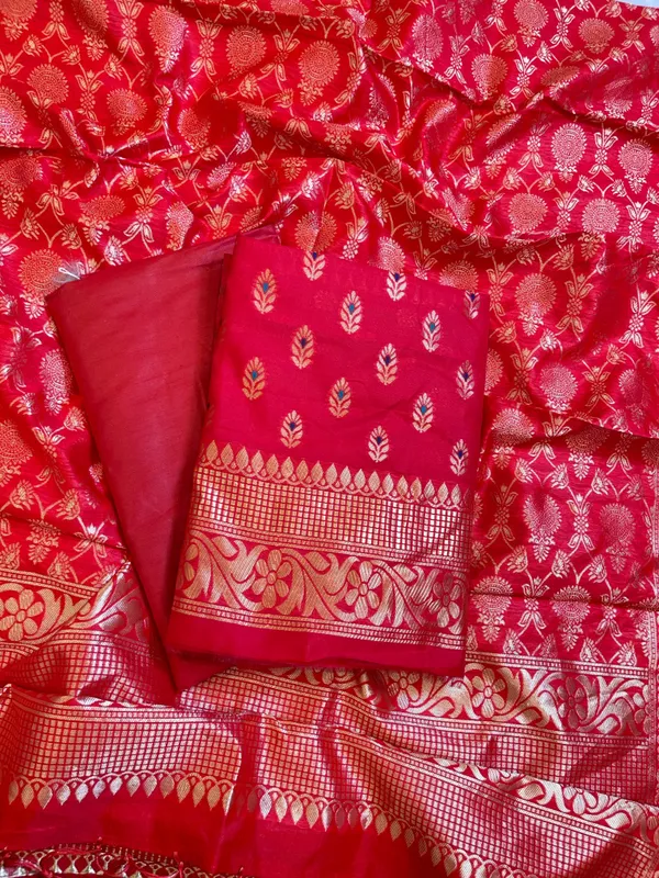 Red_Butter_Silk_Zari_Mina_Booti_Banarasi_3_pcs_Suit_Set_600SKL_BS11