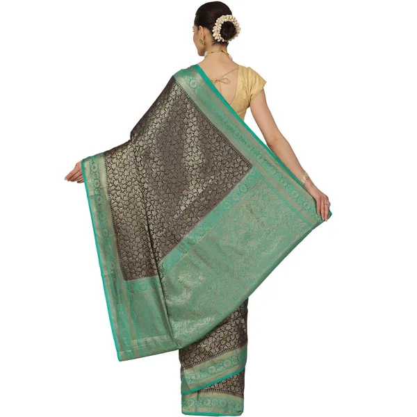 Black_Cotton_Blend_Banarasi_Sarees_For_Women_GECT23