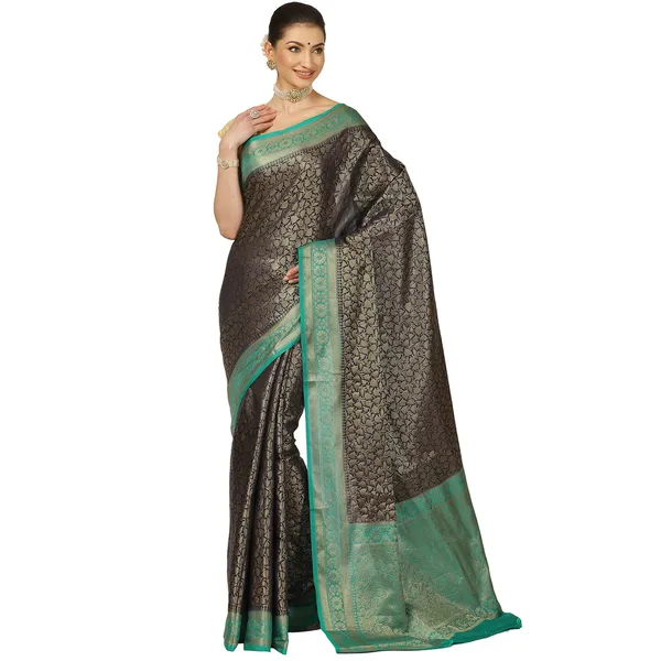 Black_Cotton_Blend_Banarasi_Sarees_For_Women_GECT23