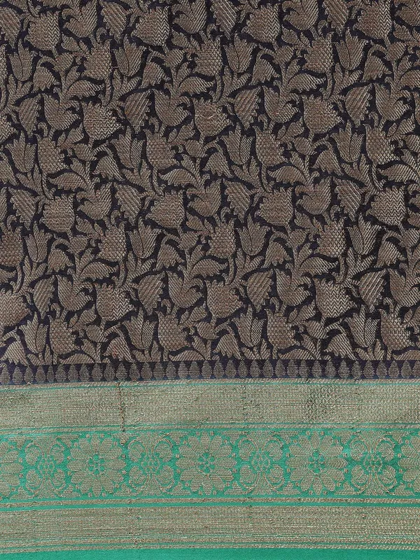 Black_Cotton_Blend_Banarasi_Sarees_For_Women_GECT23