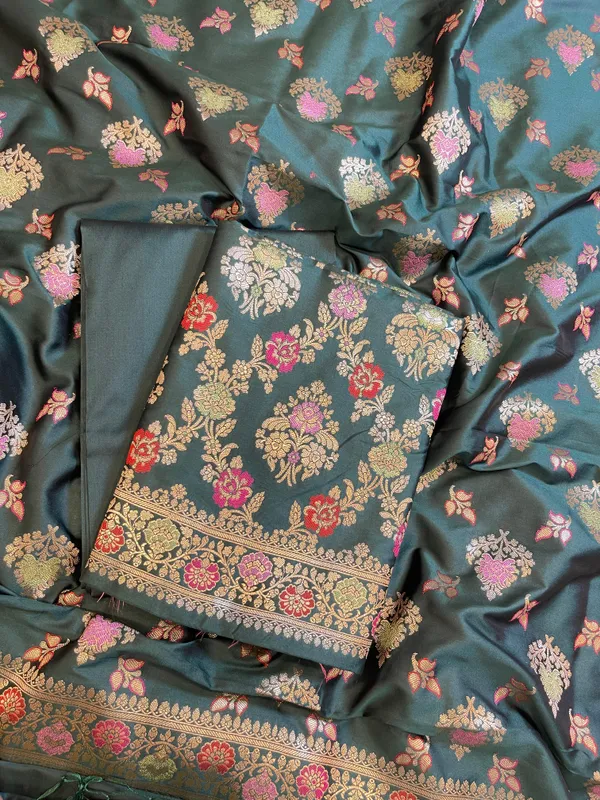 Dark_Green_Semi_Silk_Alfi_Minakari_Zari_Jaal_Banarasi_Suit_1000AJ_SSLK13