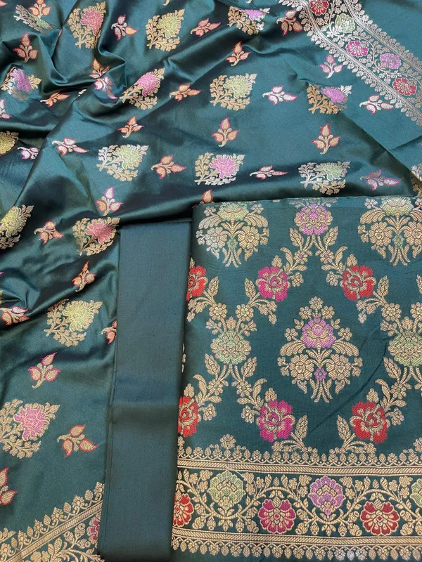 Dark_Green_Semi_Silk_Alfi_Minakari_Zari_Jaal_Banarasi_Suit_1000AJ_SSLK13