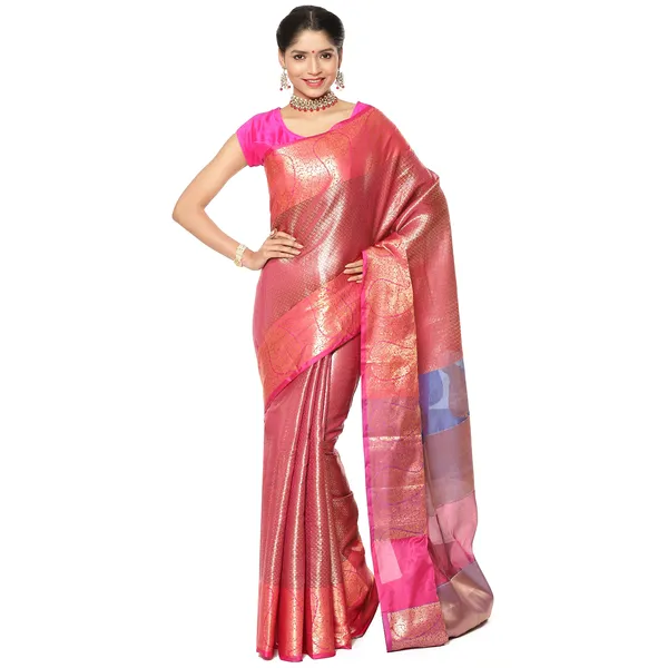 Brown_Kanchi_Silk_Banarasi_Sarees_For_Women_GEBE14