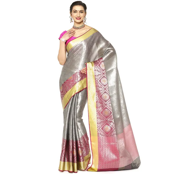Grey_Kanjeevaram_Banarasi_Sarees_For_Women_GEMA13