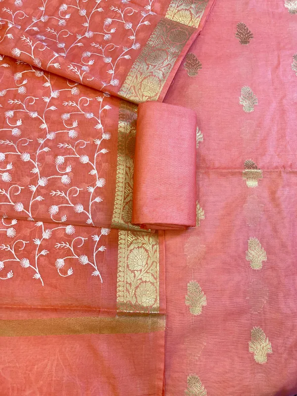 Peach_Mercerise_Silk_Floral_Zari_Booti_with_Embroidery_Dupatta_Banarasi_Suit_11SKL_MSRS8