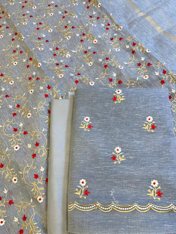 Grey_Linen_Silk_Resham_Booti_Banarasi_Suit_with_Embroidery_Dupatta_11SKL_LNEM5