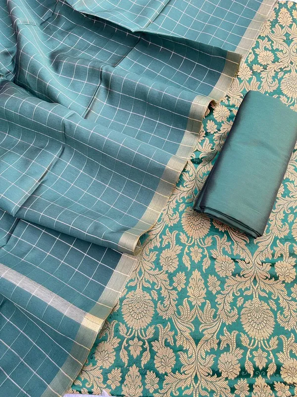 Dark_Green_Katan_Silk_Brocade_Kimkhab_Banarasi_Suit_850SKL_KB7