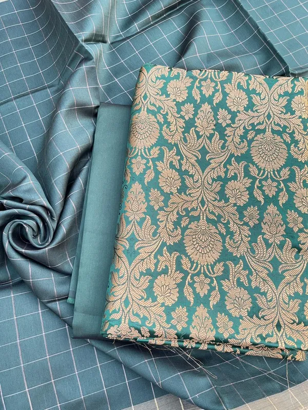 Dark_Green_Katan_Silk_Brocade_Kimkhab_Banarasi_Suit_850SKL_KB7
