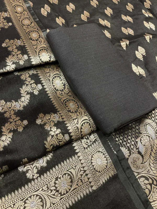 Puresilk_Handloom_Black_Viscose_Silk_Banarasi_3_pcs_Suit_Set_RHN_VS4