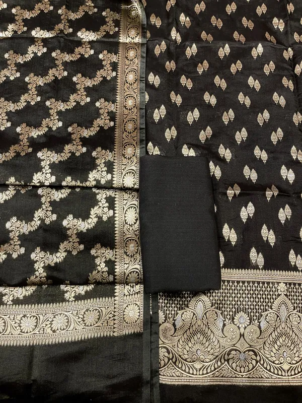 Puresilk_Handloom_Black_Viscose_Silk_Banarasi_3_pcs_Suit_Set_RHN_VS4