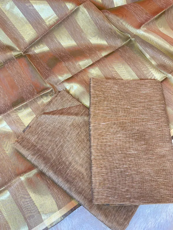 Brown_Linen_Zari_Stripe_Banarasi_3_pcs_Suit_Set_6SKL_LN26